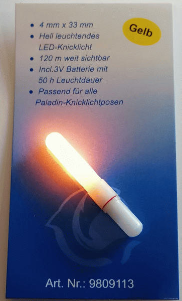 paladin led knicklicht gelb